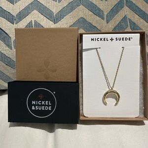 Nickel & Suede Gold Sierra necklace